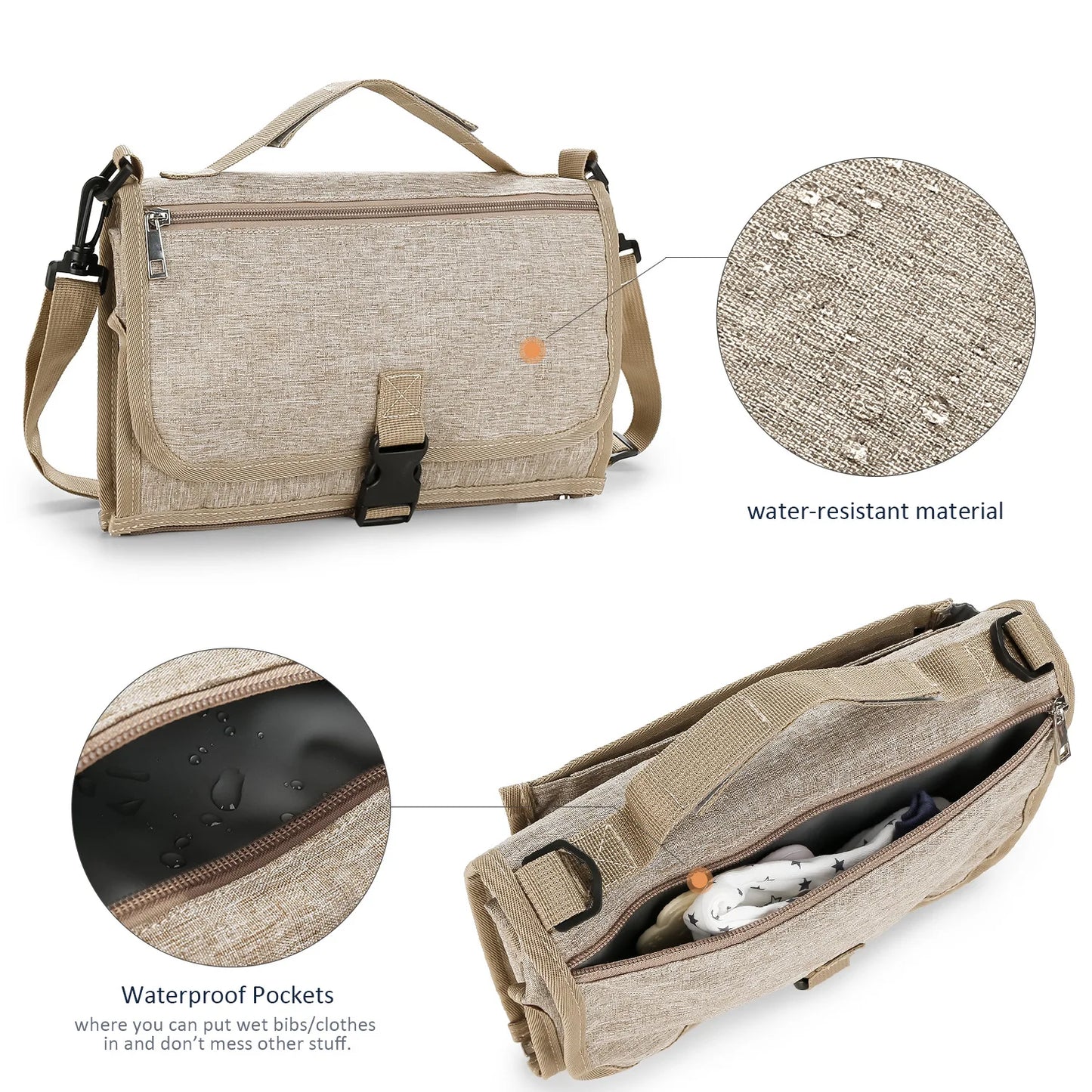 3-in-1 Baby Changing Mat & Organizer