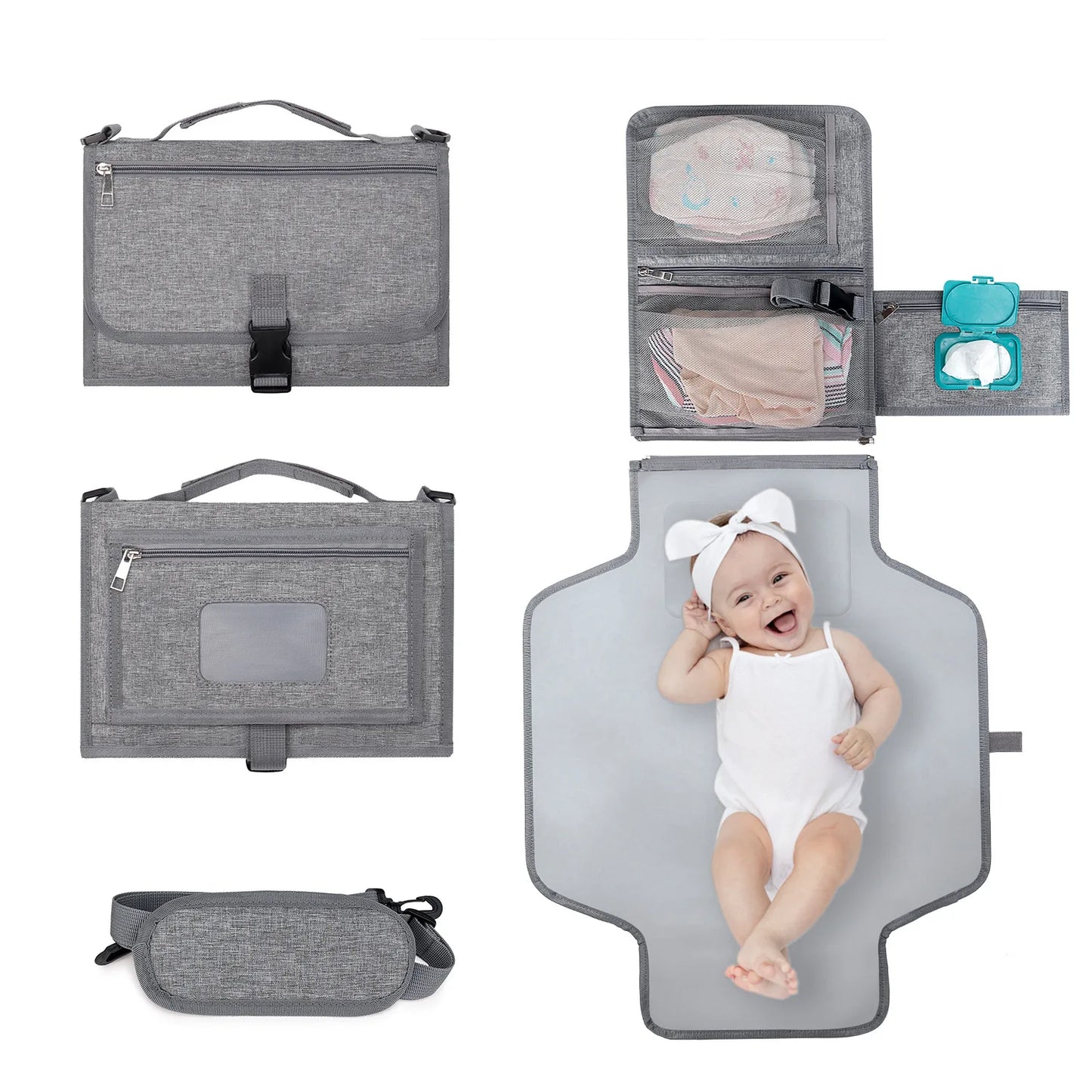 3-in-1 Baby Changing Mat & Organizer